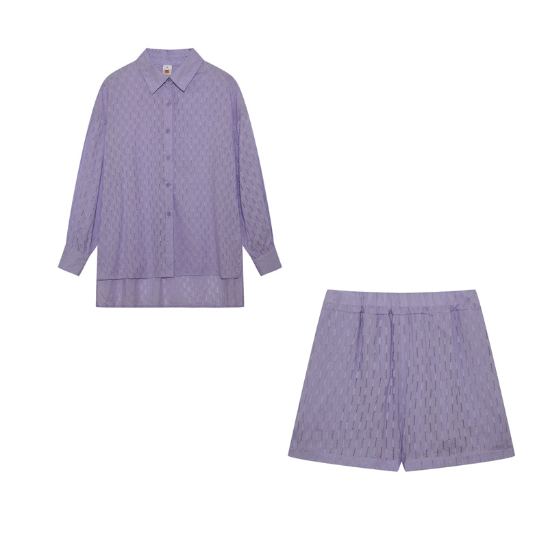 Charlotta – Lätt skjort- och shortsset