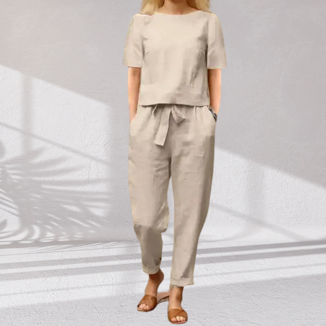 Vendela™ - Elegant Dam Sommar 2-Delat Set