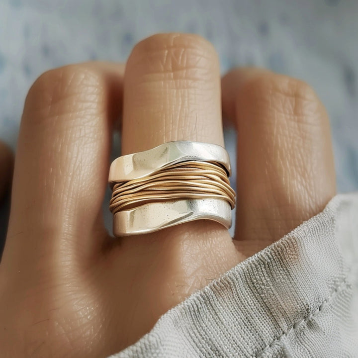 Anna – Ring i silver och guld