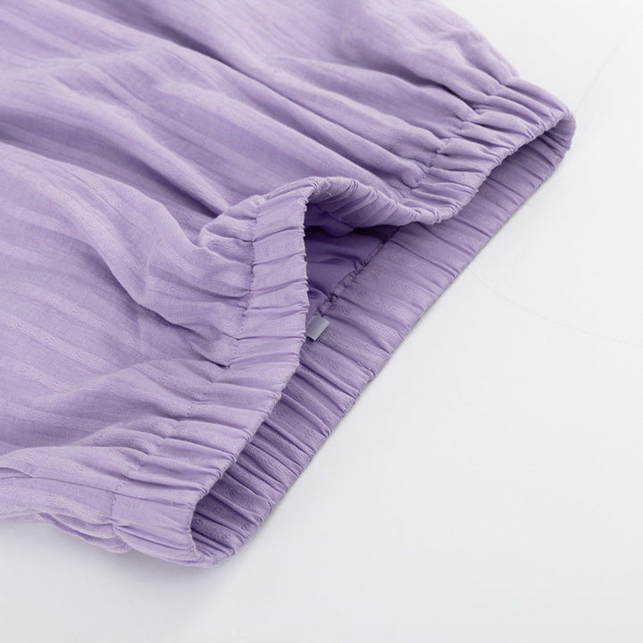 Hillevi – Lätt set med knappar och shorts