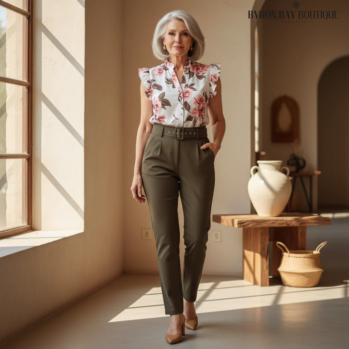 Ragnhild – Stilfullt set med volangärmar