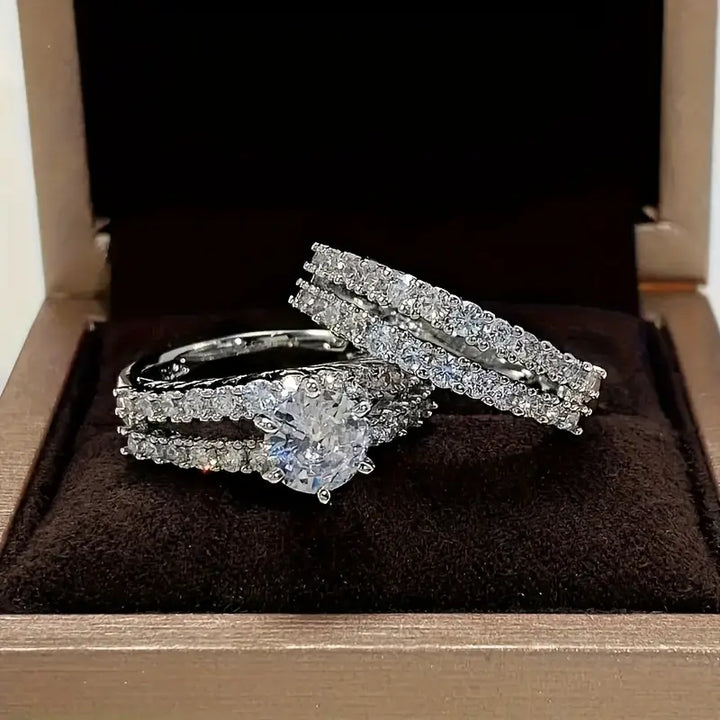 Agneta – Elegant strålande guldringset