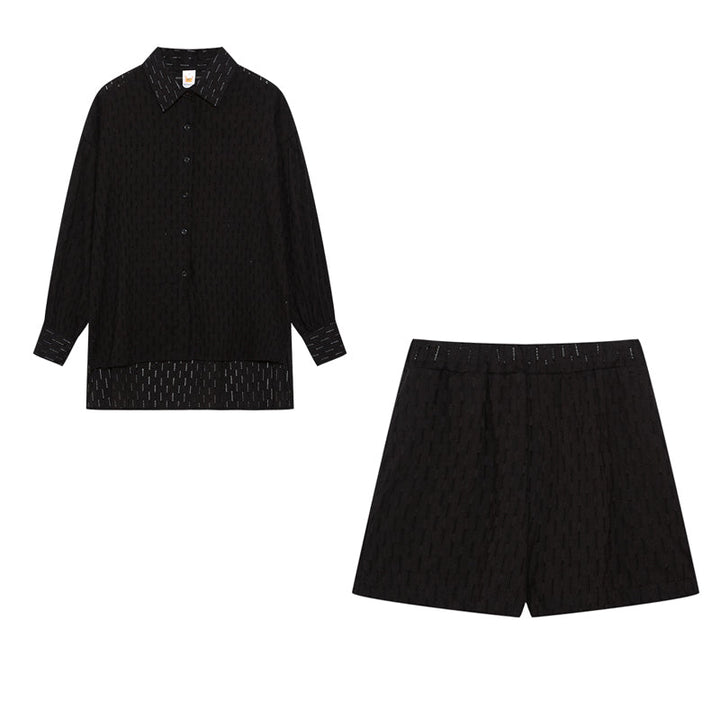 Charlotta – Lätt skjort- och shortsset
