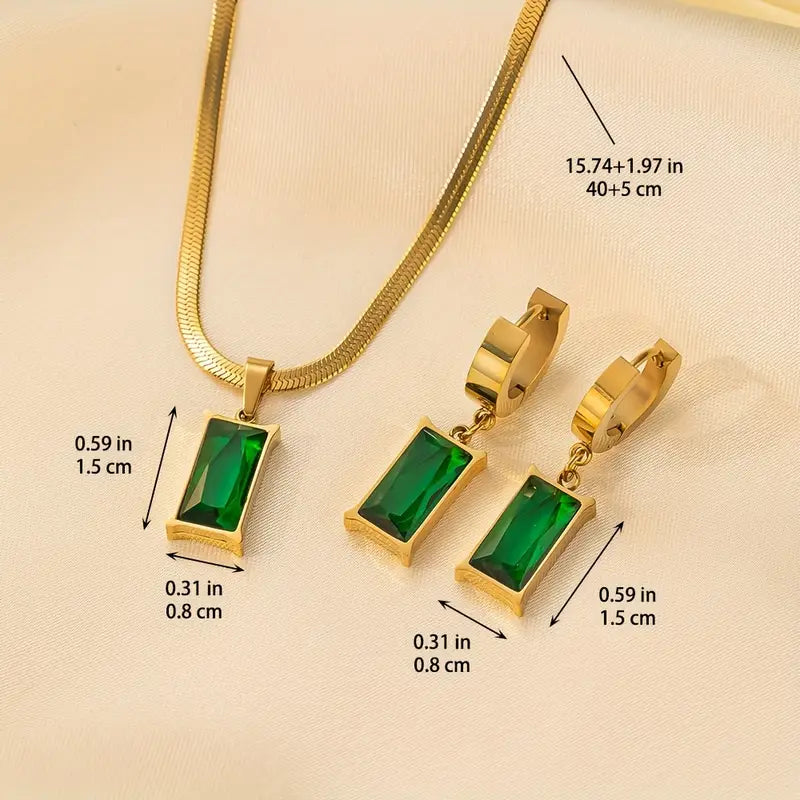 Gudrun – elegant guld smyckeset