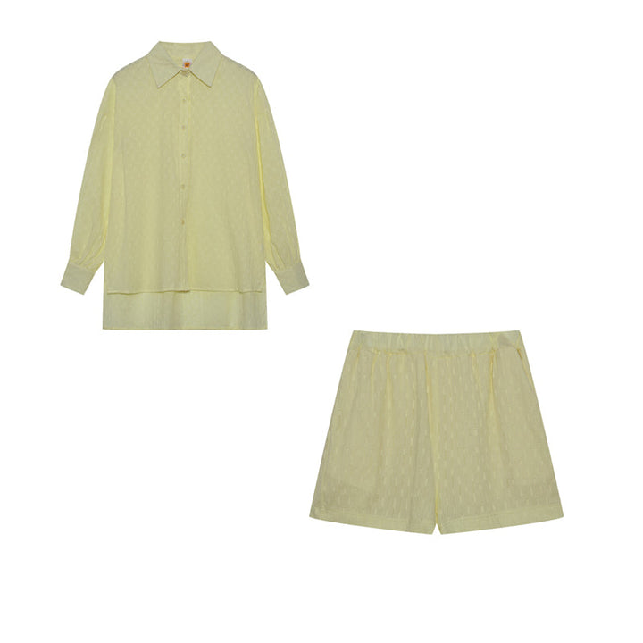 Charlotta – Lätt skjort- och shortsset