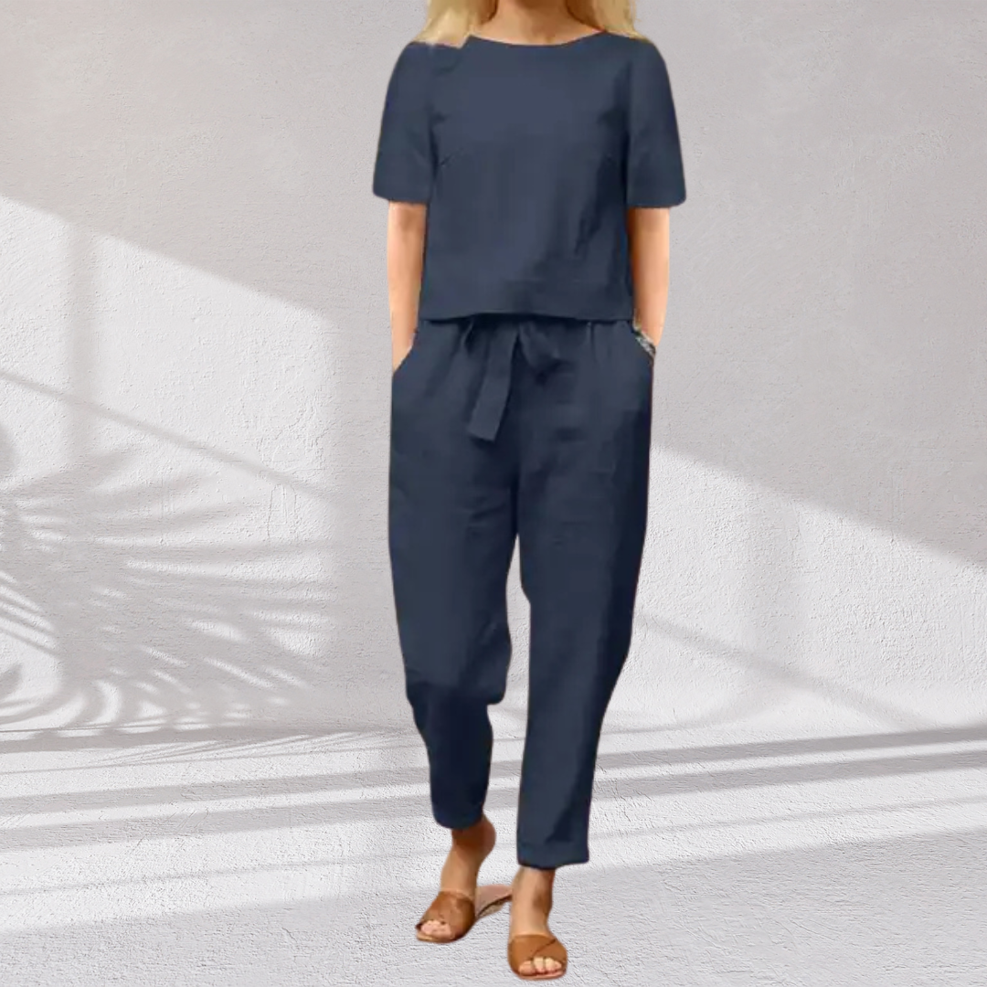 Vendela™ - Elegant Dam Sommar 2-Delat Set