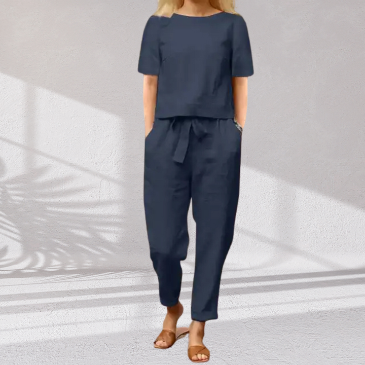 Vendela™ - Elegant Dam Sommar 2-Delat Set