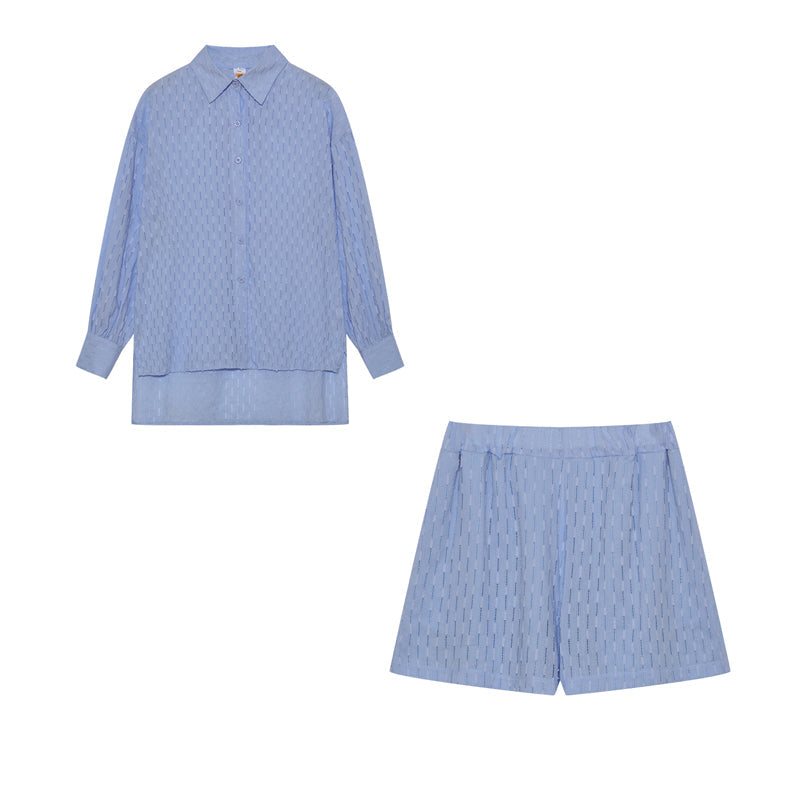 Charlotta – Lätt skjort- och shortsset