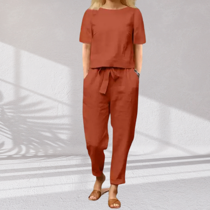 Vendela™ - Elegant Dam Sommar 2-Delat Set