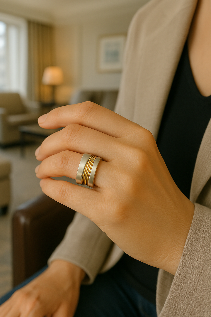 Anna – Ring i silver och guld