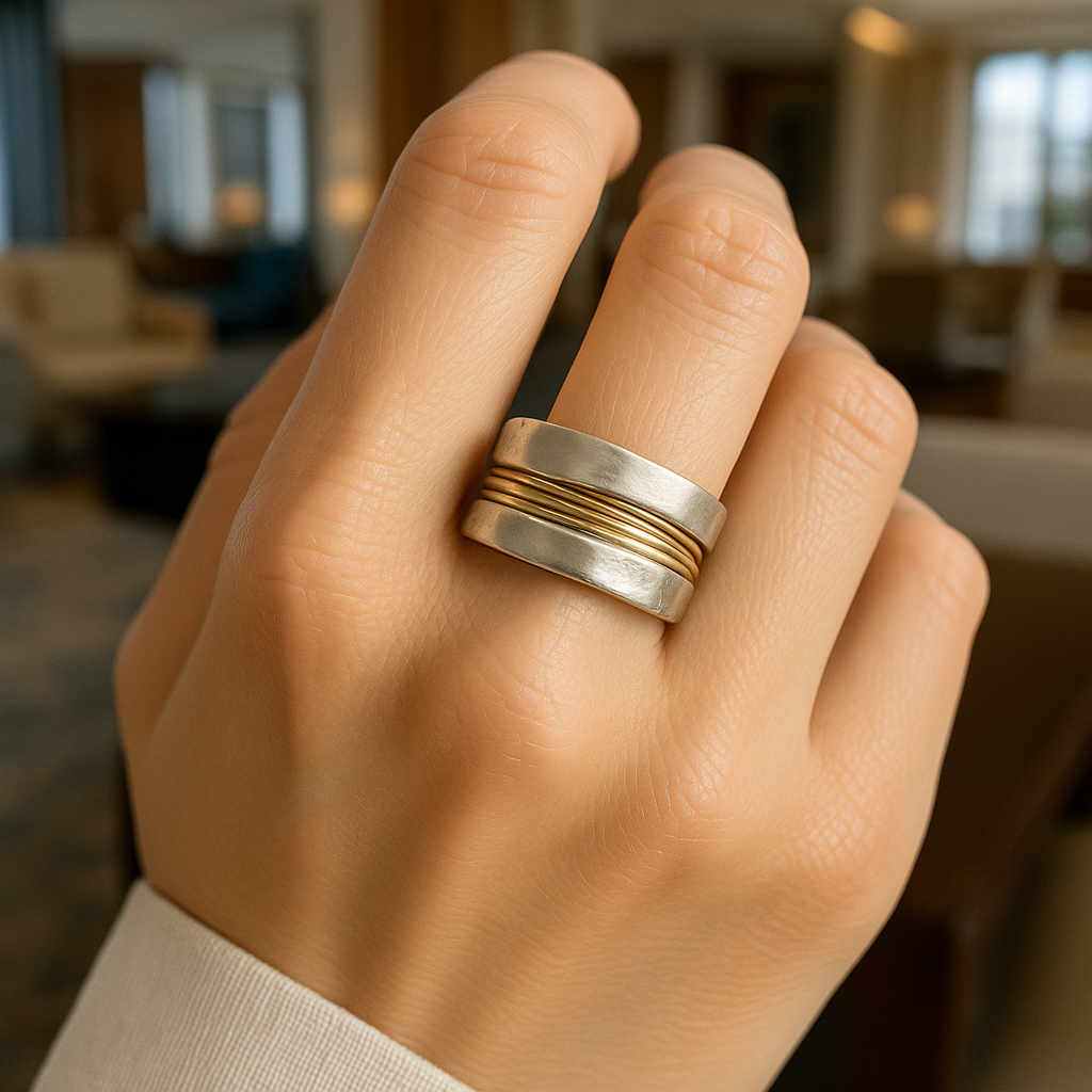 Anna – Ring i silver och guld