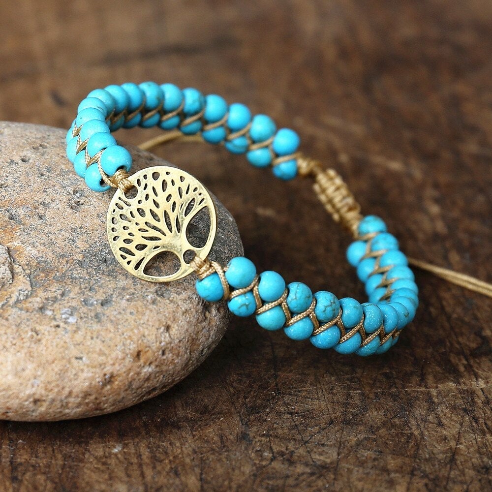 Carina – Armband med turkos sten