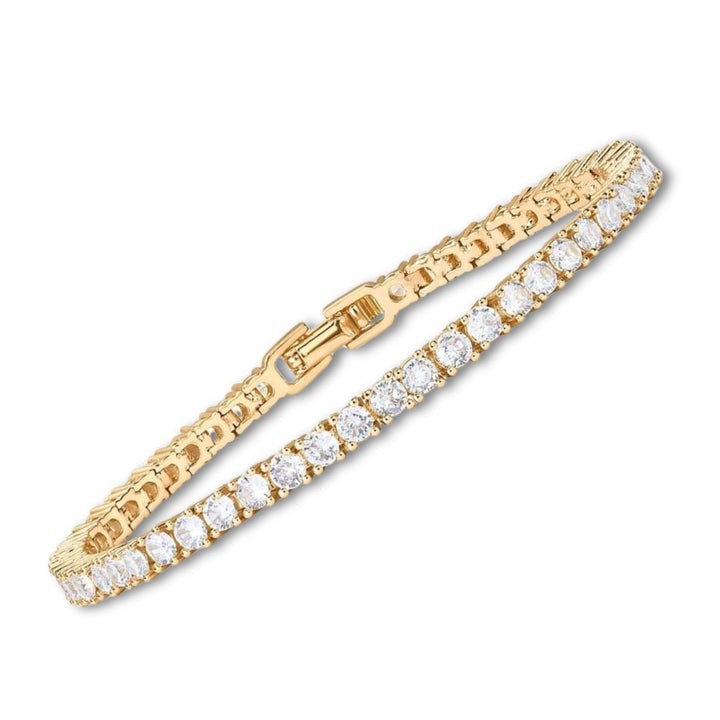 Gittan – Elegant klassiskt tennisarmband i guld