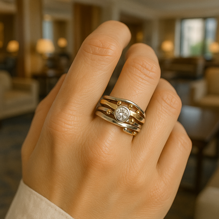 Ragnhild – Tidlös guldinlagd ring