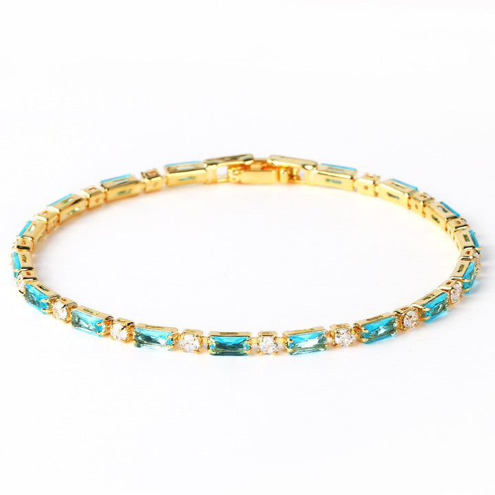 Carina – Elegant armband med naturlig turkos och guld