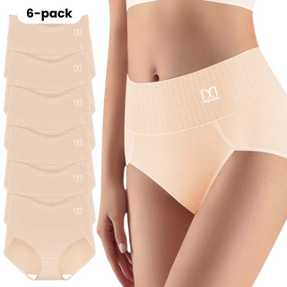Shaplex™ - 6-pack Andas &amp; Bekväma Höga Midjetrosor med Magstöd