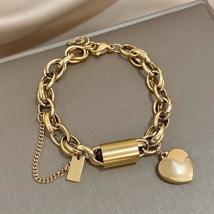 Elsa – elegant förgyllt chunky armband