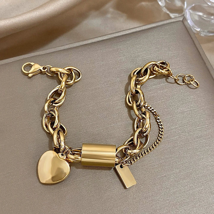 Elsa – elegant förgyllt chunky armband