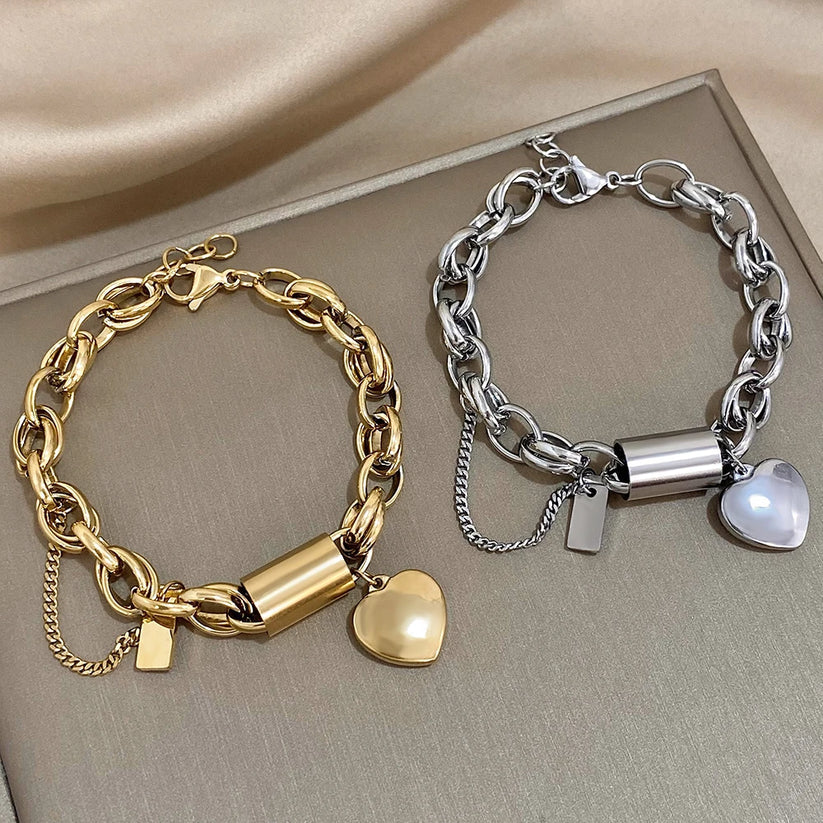 Elsa – elegant förgyllt chunky armband
