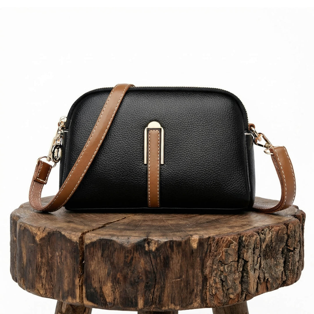 Britt – Klassisk crossbodyväska i läder