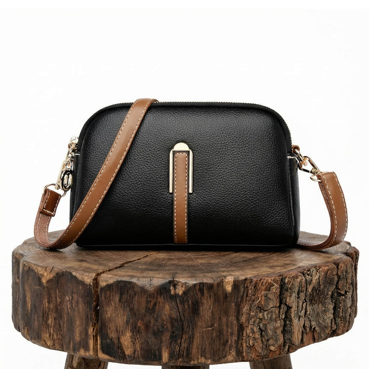 Britt – Klassisk crossbodyväska i läder