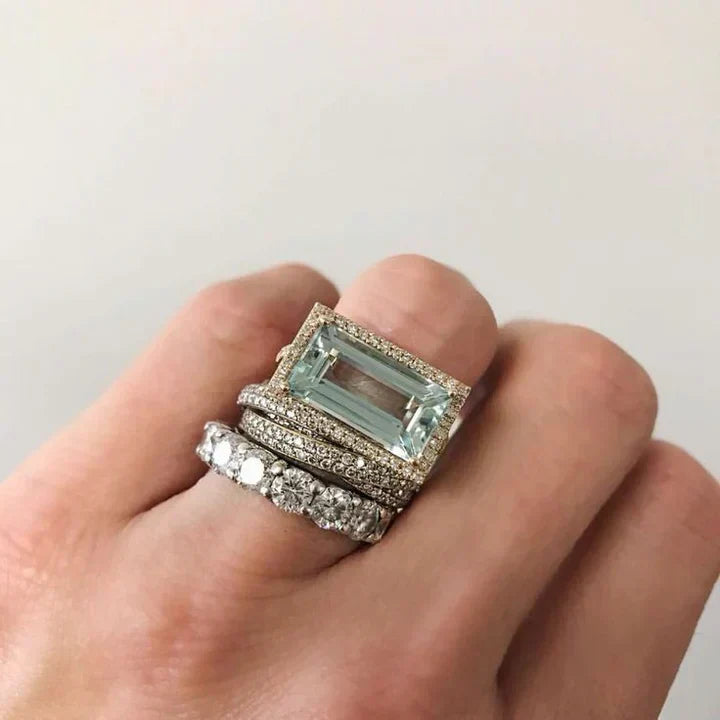 Elsa – Silverringset med turkos