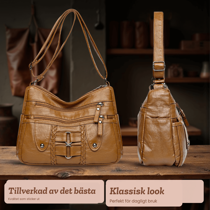 Agneta – Crossbodyväska med flätade detaljer
