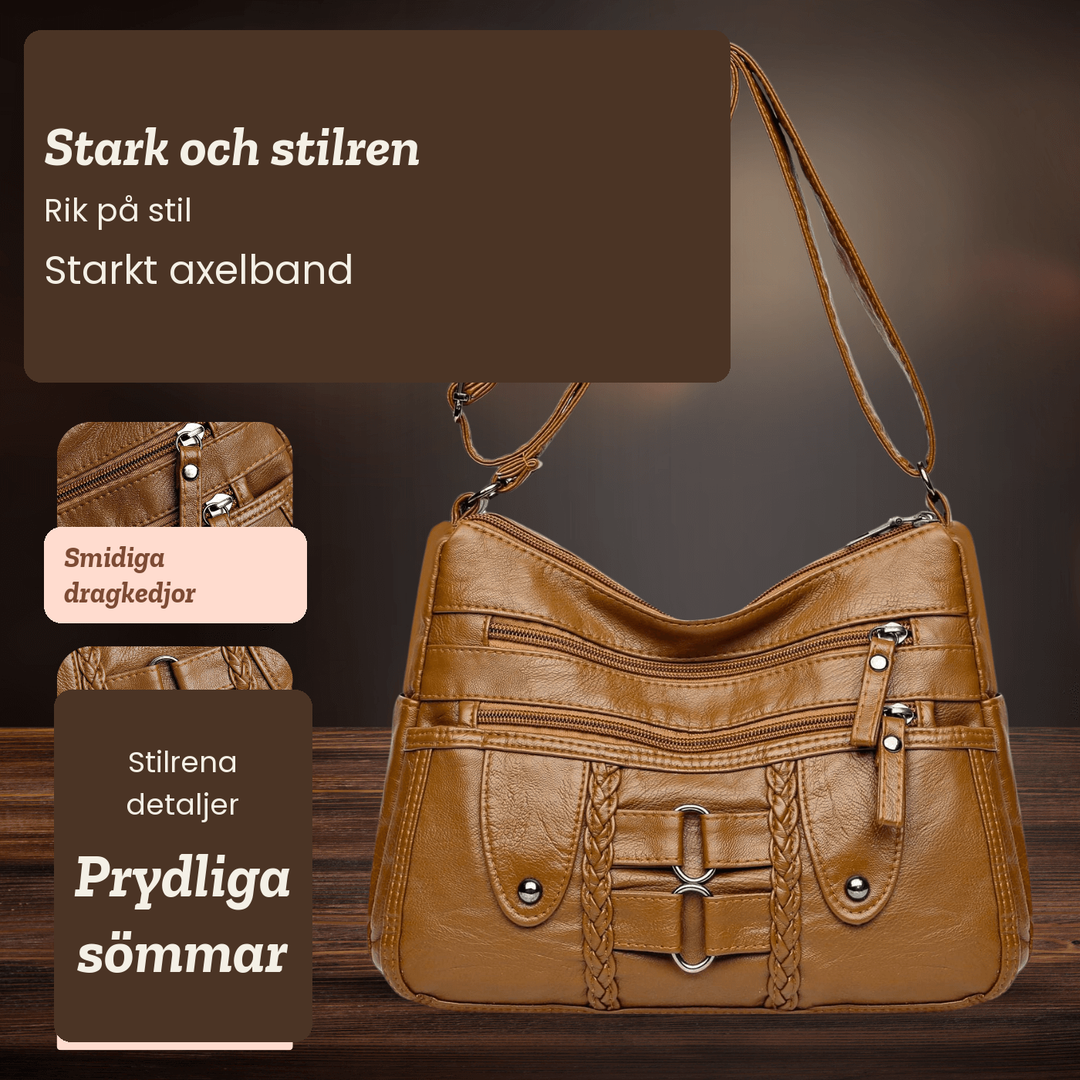 Agneta – Crossbodyväska med flätade detaljer