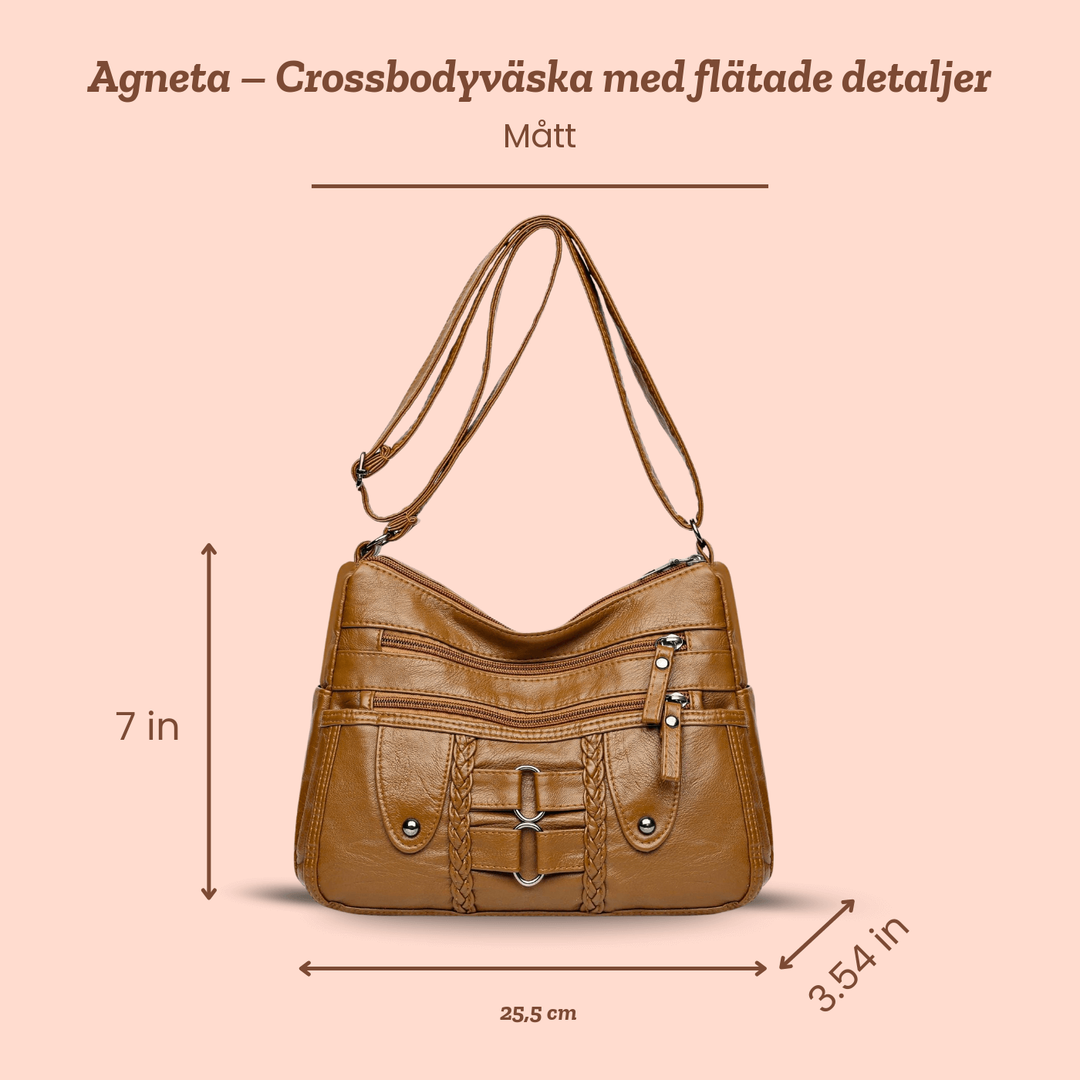 Agneta – Crossbodyväska med flätade detaljer