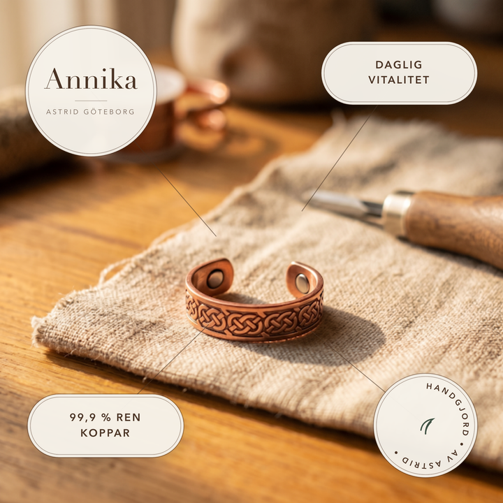 Annika – Kopparring med keltiskt flätverk