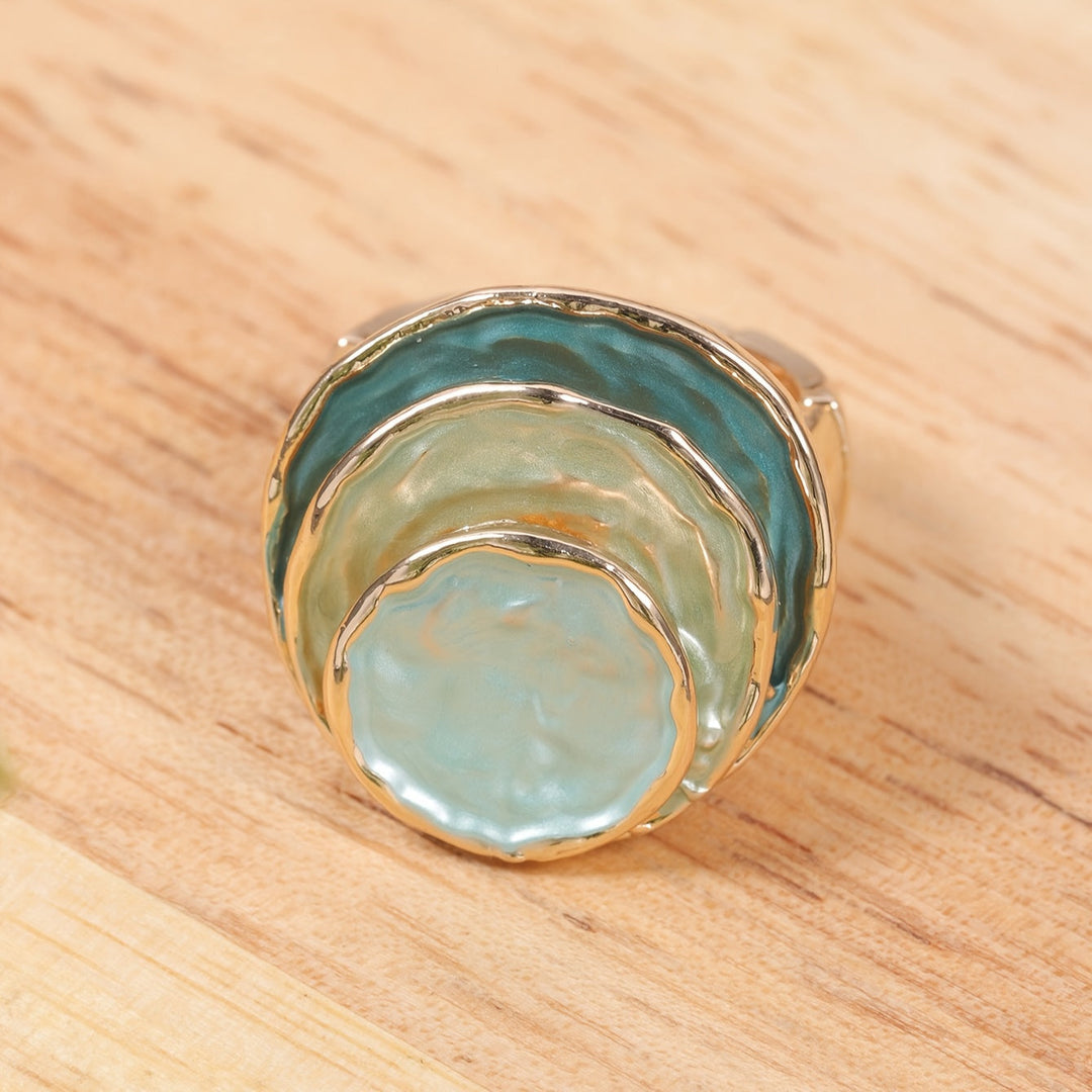 Beata – Elegant boho trippellagers ring