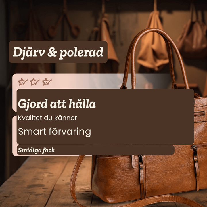Barbro – Rymlig axelväska med flera fack