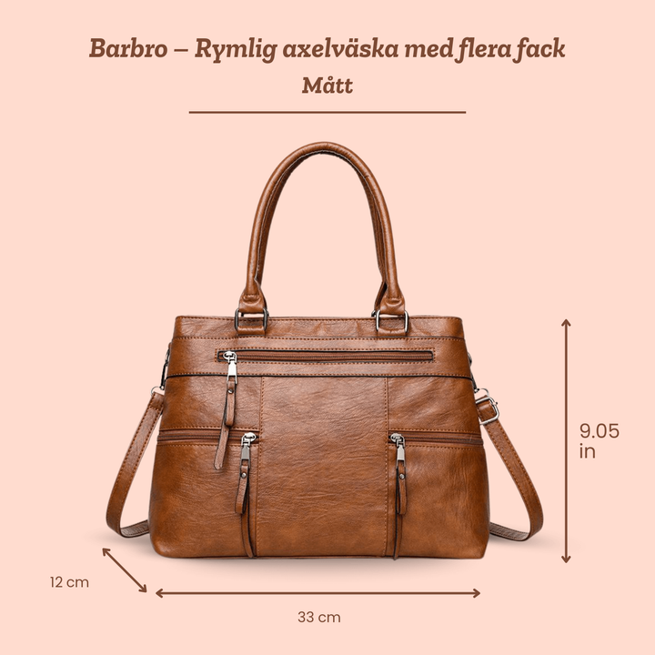 Barbro – Rymlig axelväska med flera fack