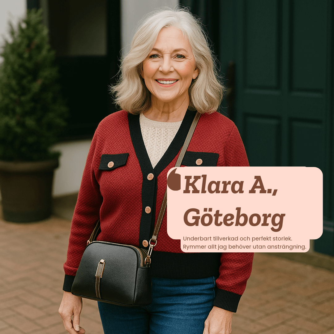 Britt – Klassisk crossbodyväska i läder