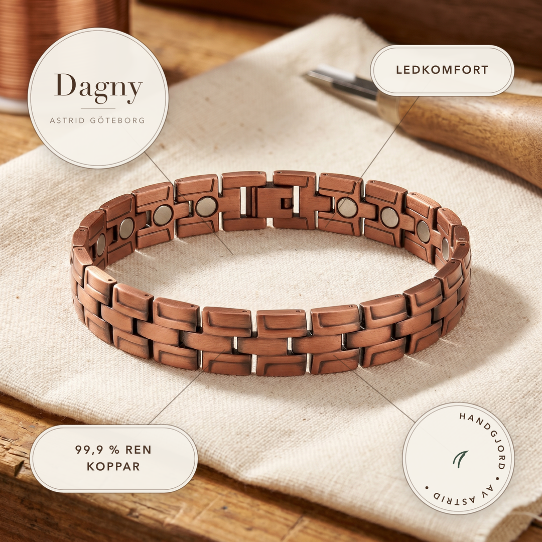 Dagny – Länkarmband i massivt koppar