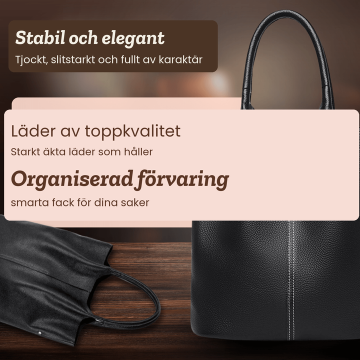 Elsa – Rymlig toteväska i skinn