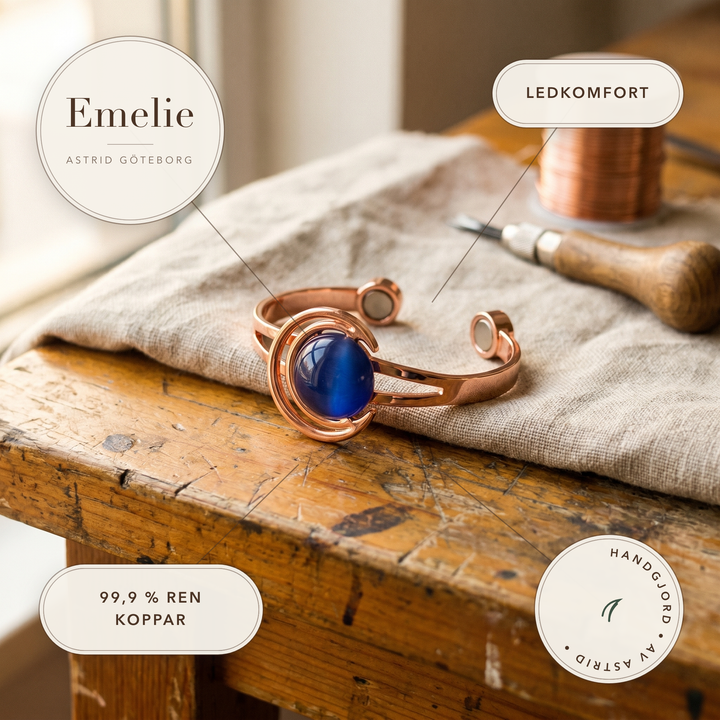 Emelie – Handgjort armband med sfärsten