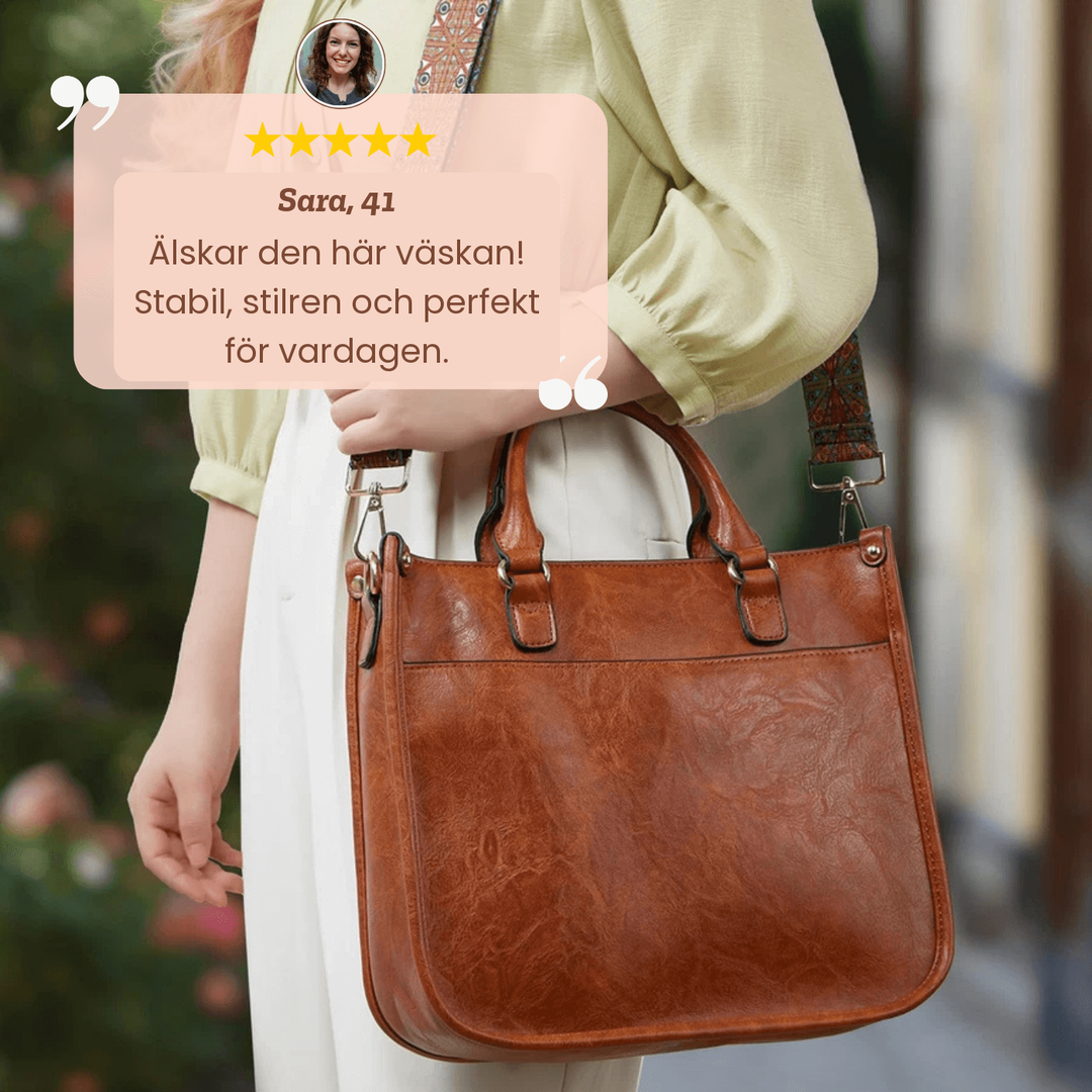 Eva – Handväska med mönstrat axelband