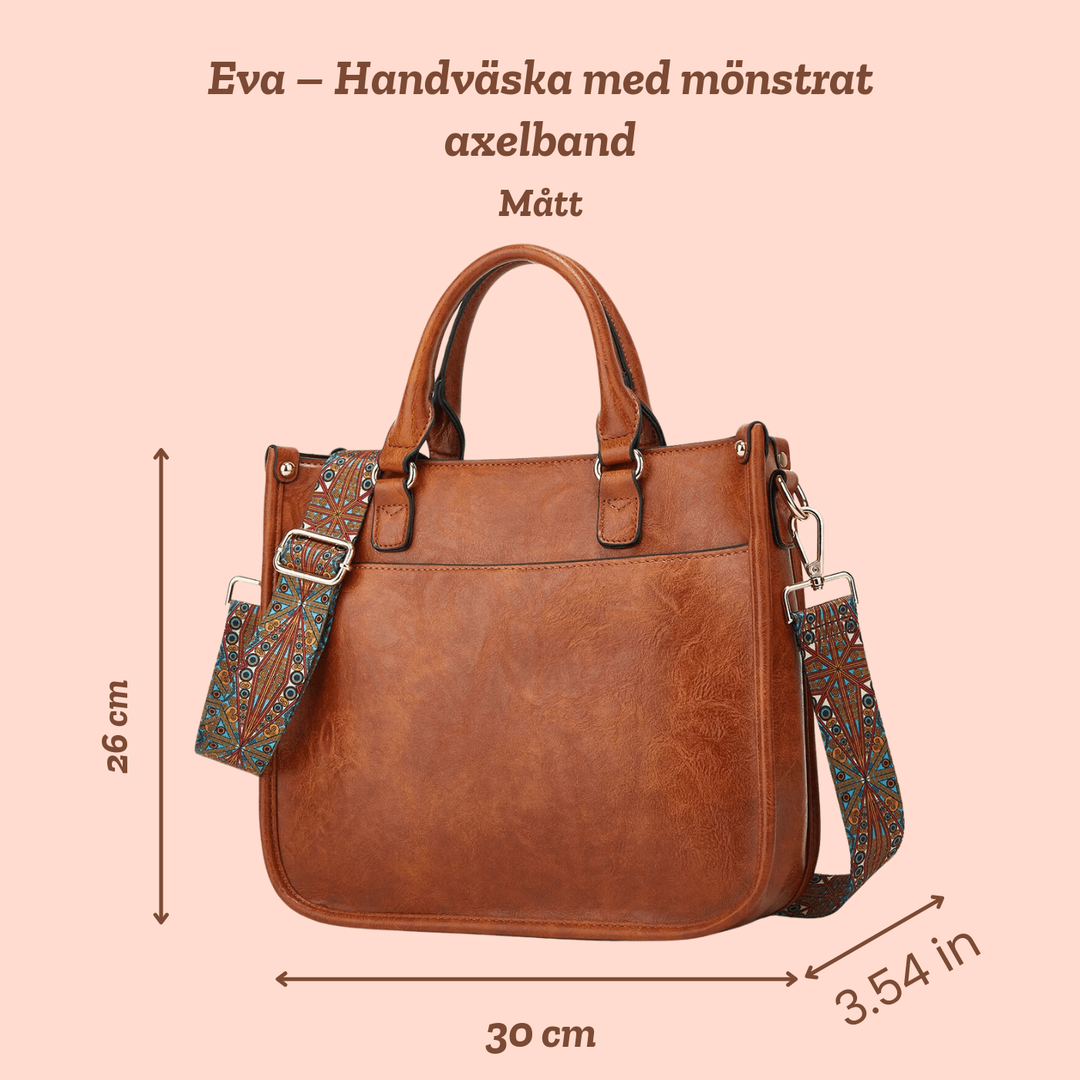 Eva – Handväska med mönstrat axelband