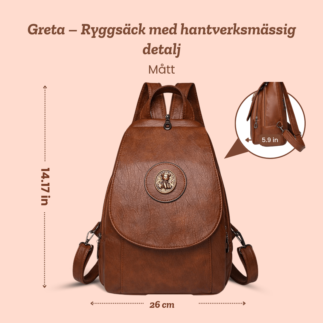 Greta – Ryggsäck med hantverksmässig detalj