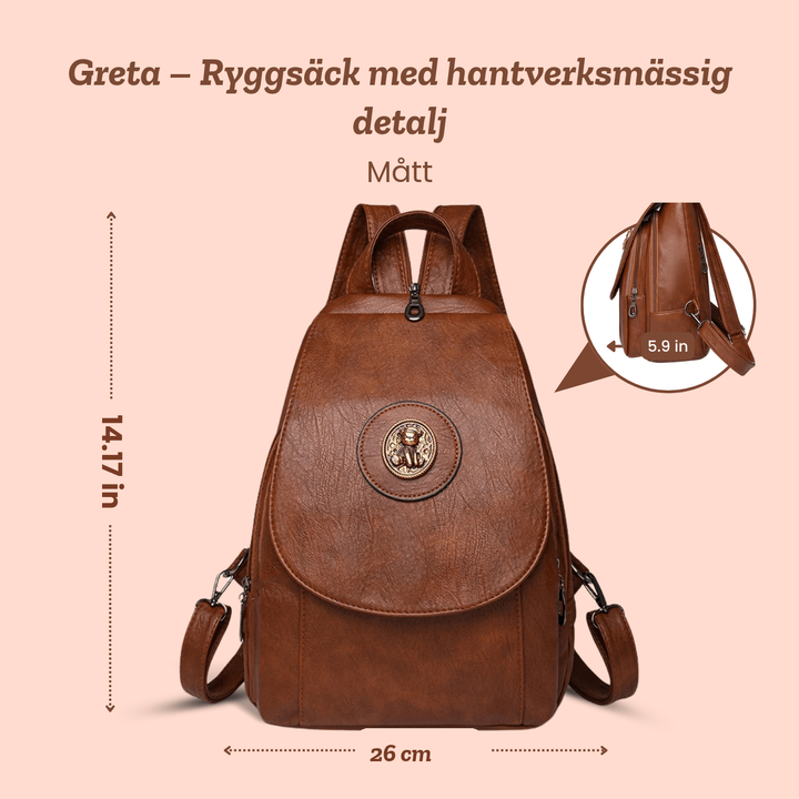 Greta – Ryggsäck med hantverksmässig detalj