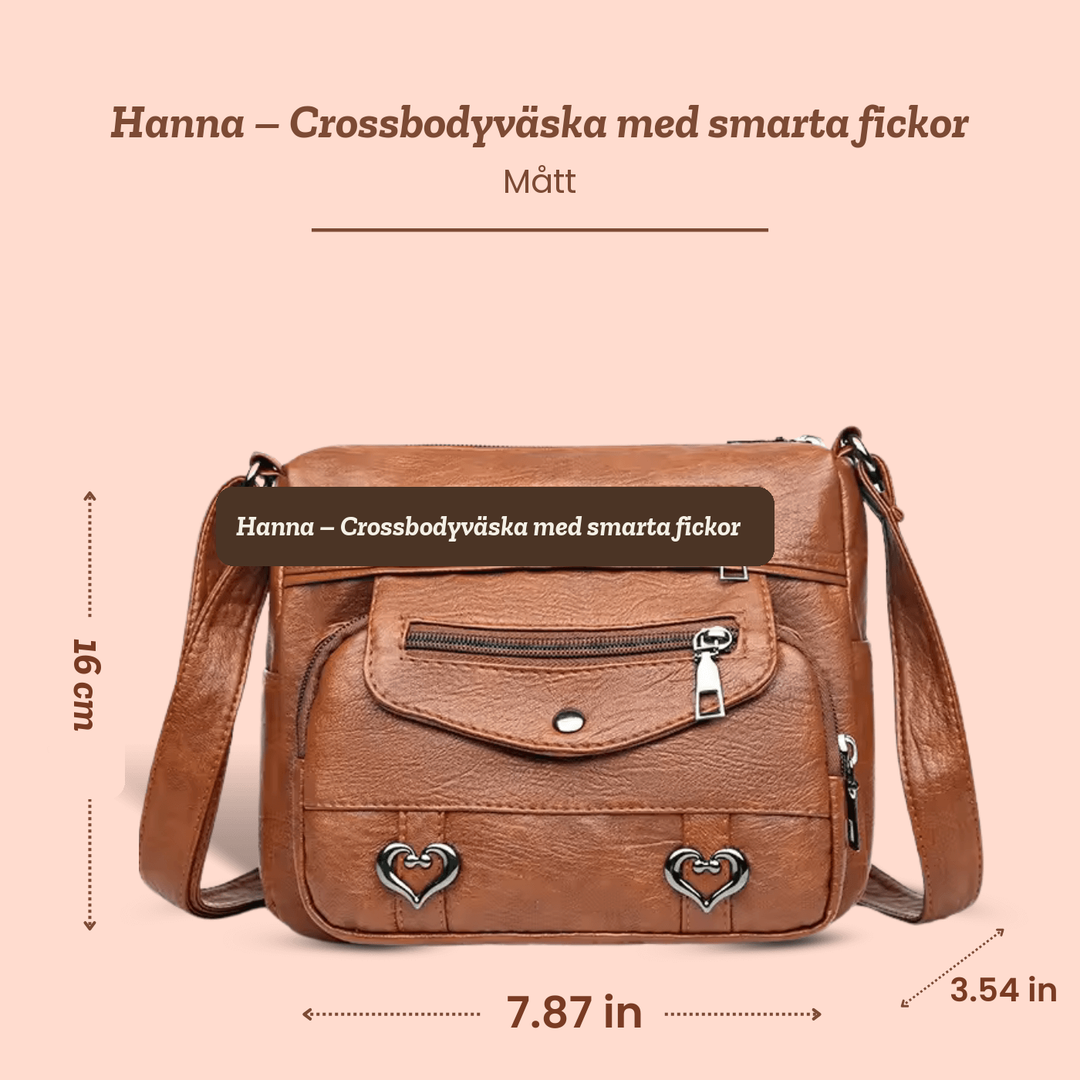 Hanna – Crossbodyväska med smarta fickor