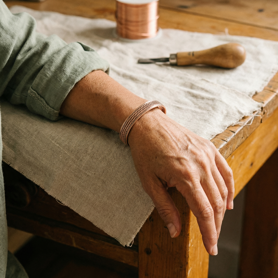 Inga – Handgjort armband i massivt koppar