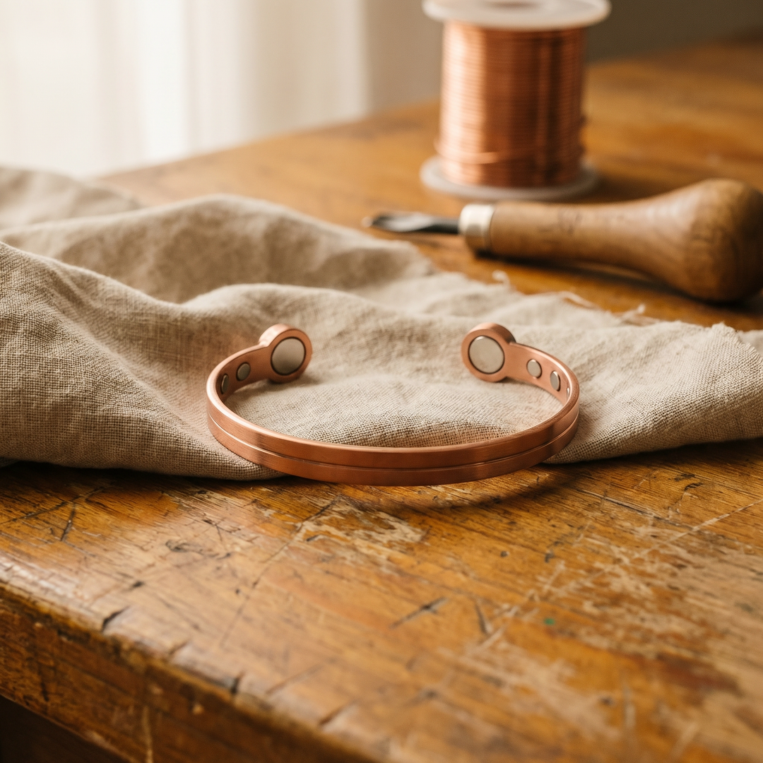 Petra – Magnetiskt armband i rent koppar