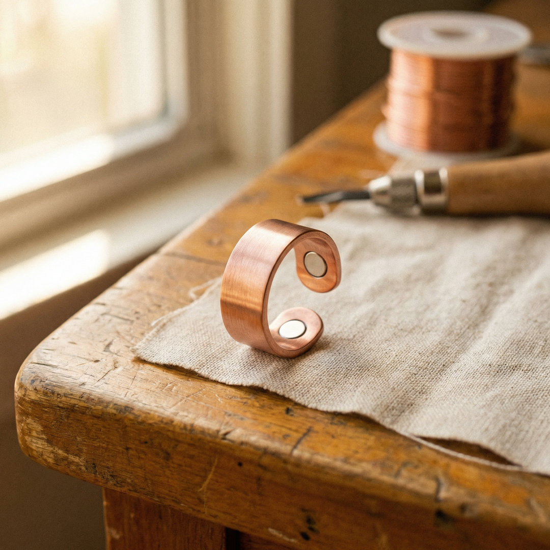 Ebba – Justerbar ring i rent koppar