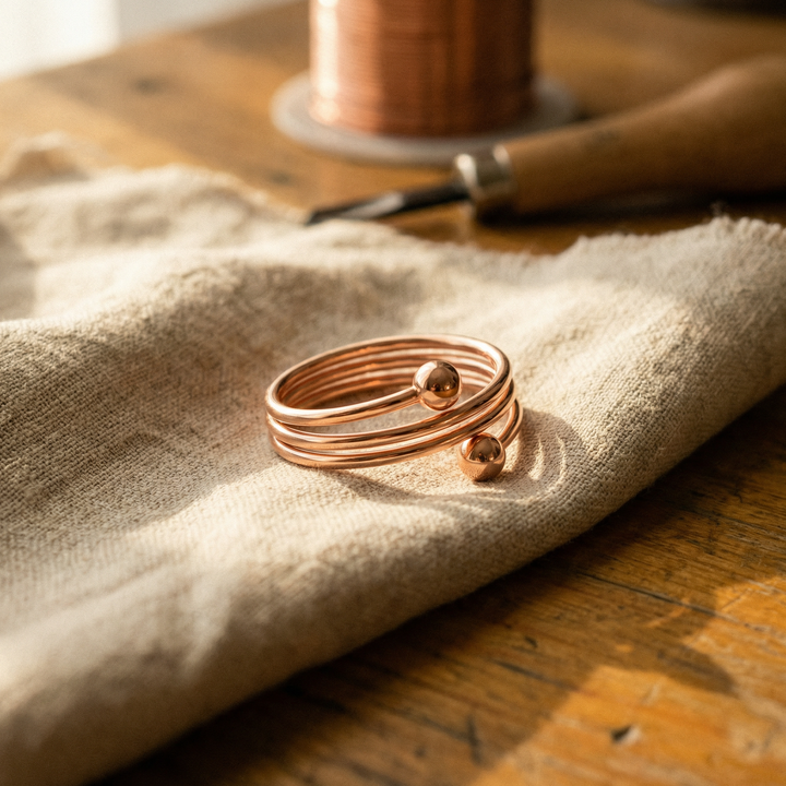 Elvira – Spiralring i rent koppar