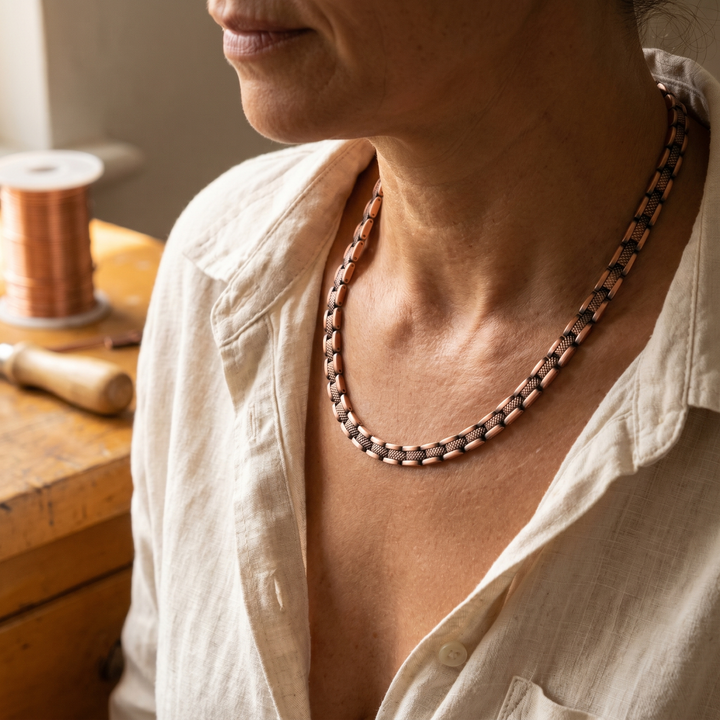 Katarina – Handgjort halsband i koppar
