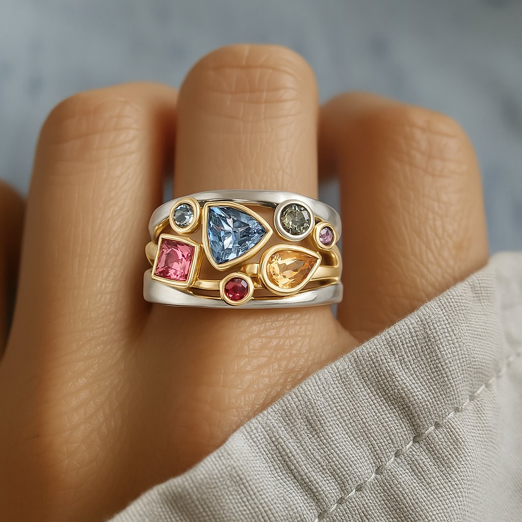 Barbro – Vintage färgglad ring
