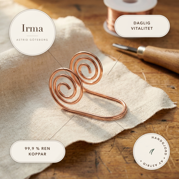 Irma – Handgjord spiralring för handen