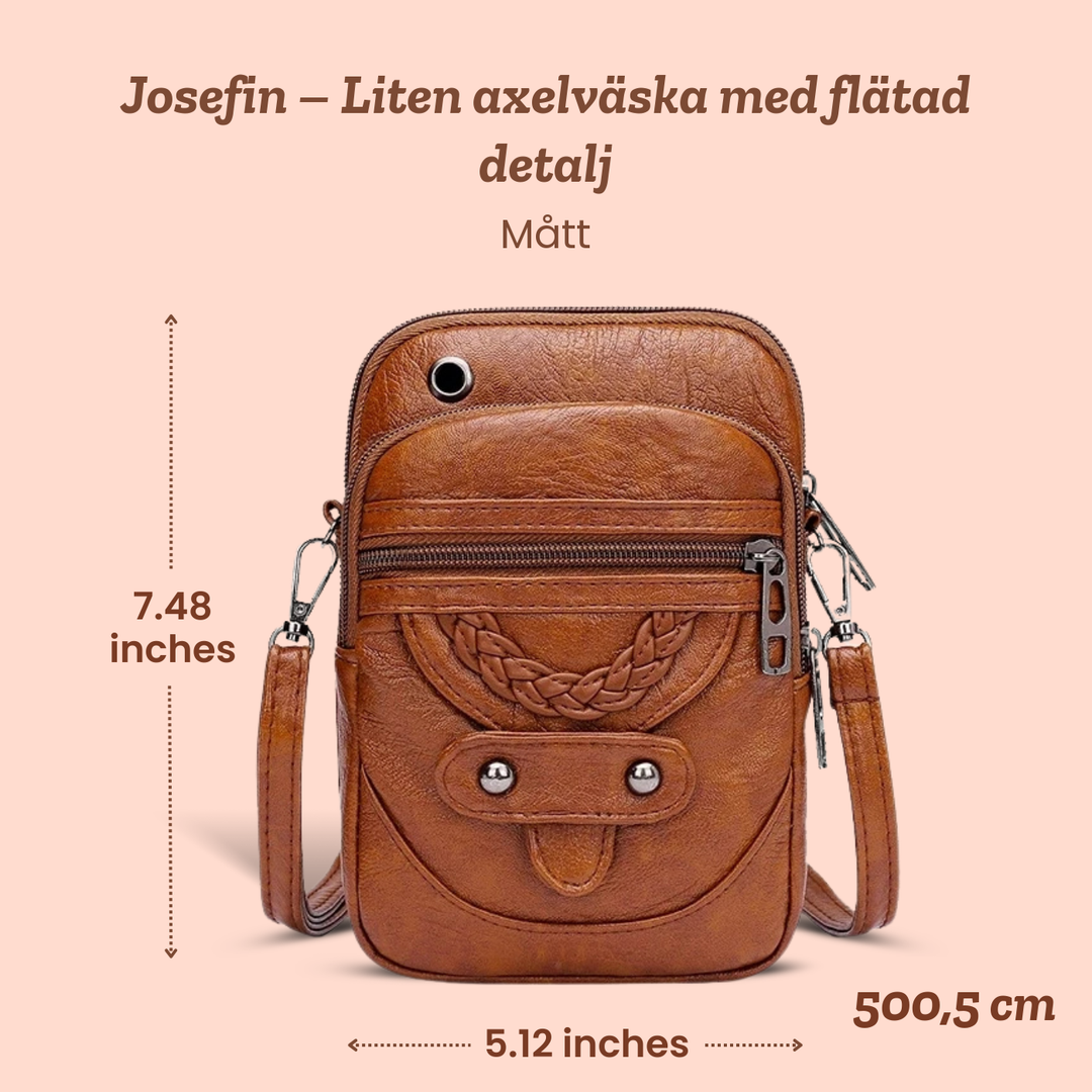 Josefin – Liten axelväska med flätad detalj